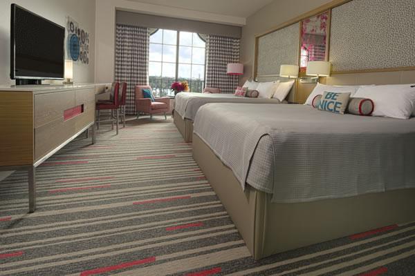 Photo of updated guest room at Hard Rock Universal Orlando